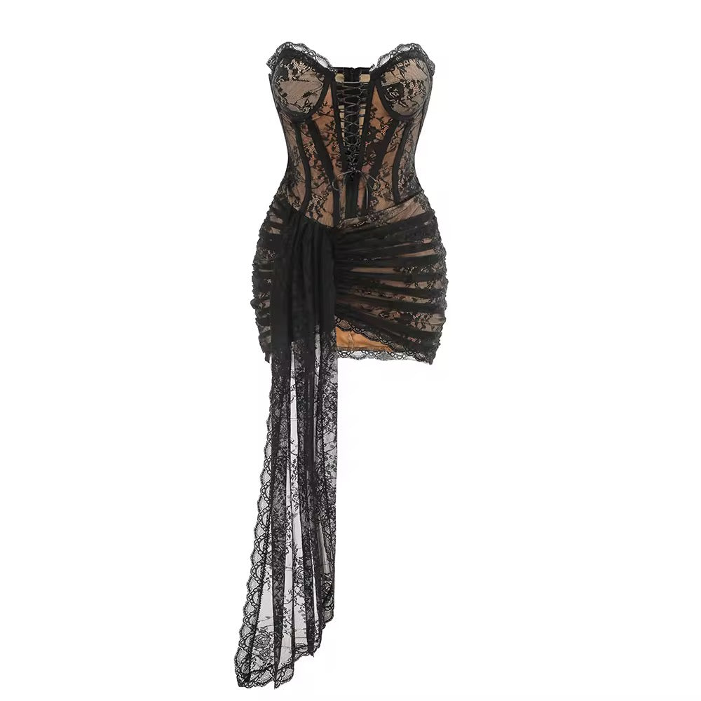 Caroline Lace Mini Dress