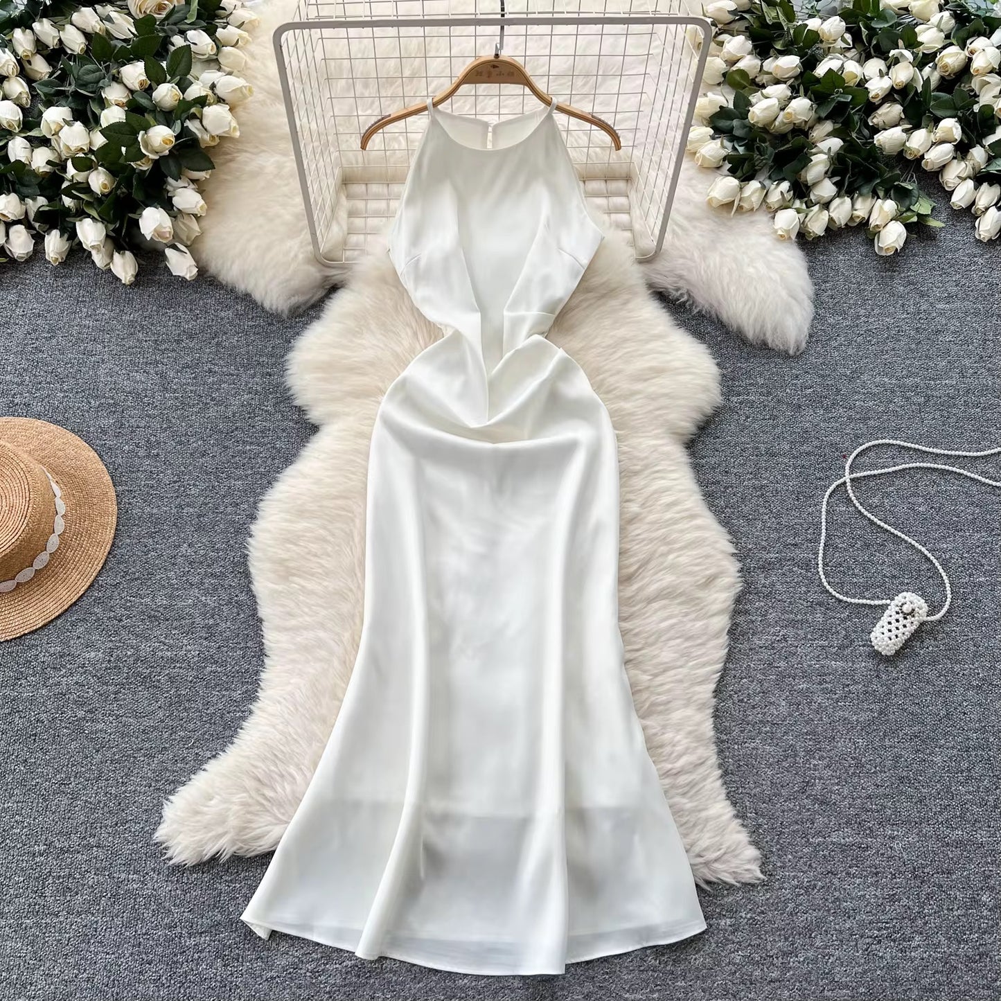 Cecillia Satin Maxi Dress