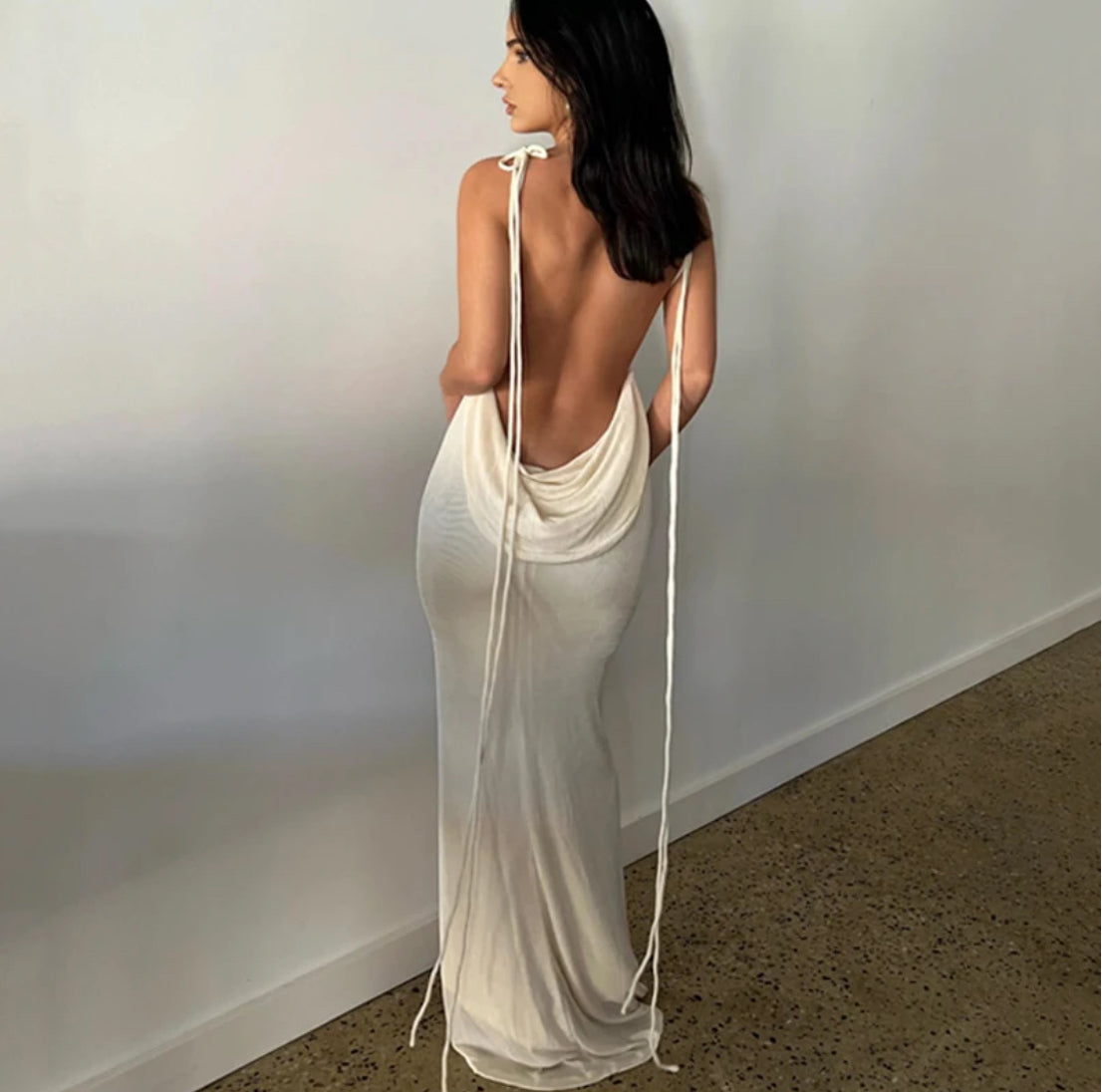 Aela Backless Maxi Dress