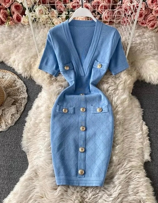 Blue Dream Knit Dress