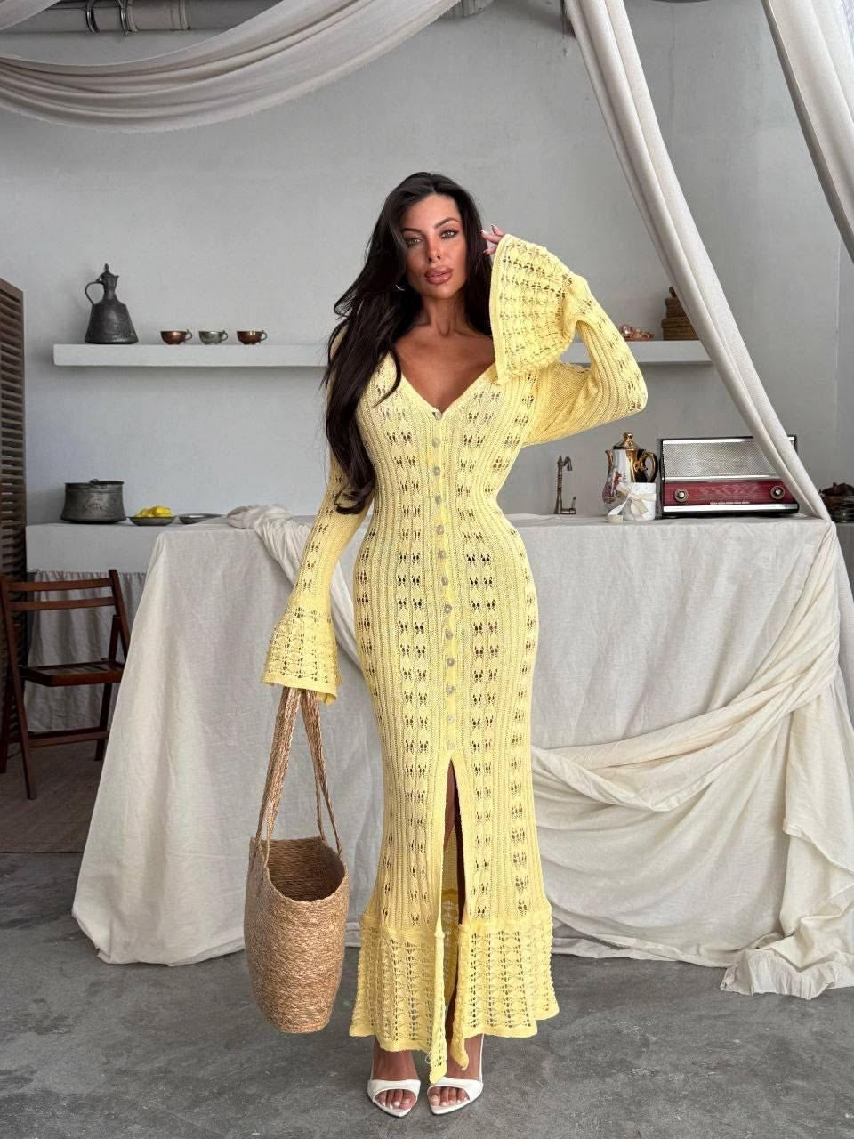 Lemonade Crochet Dress